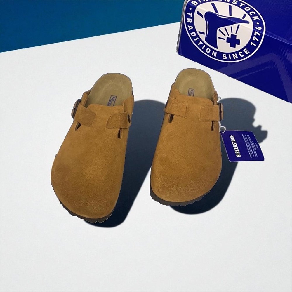 ⭐️Birkenstock Boston Mink Narrow Mules ⭐️Comfortable Design - Picture 2 of 7